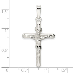 Sterling Silver Polished Crucifix Pendant