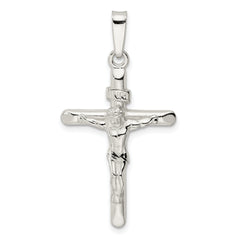 Sterling Silver Polished Crucifix Pendant