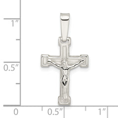 Sterling Silver Polished Crucifix Pendant