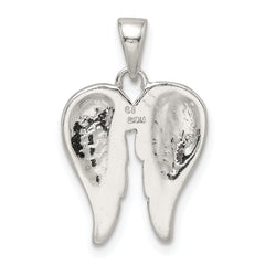 Sterling Silver Polished Angel Wings Pendant