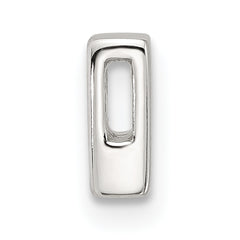 Sterling Silver E-coated Letter B Slide Charm