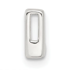 Sterling Silver E-coated Letter L Slide Charm