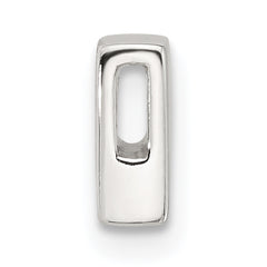 Sterling Silver E-coated Letter P Slide Charm