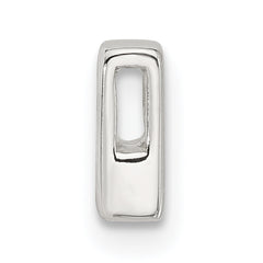 Sterling Silver E-coated Letter R Slide Charm