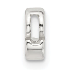 Sterling Silver E-coated Letter S Slide Charm