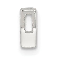 Sterling Silver E-coated Letter X Slide Charm