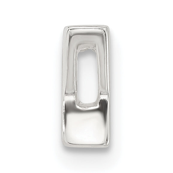 Sterling Silver E-coated Letter Y Slide Charm