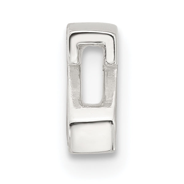 Sterling Silver E-coated Letter Z Slide Charm