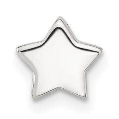 Sterling Silver E-coated Star Slide Charm