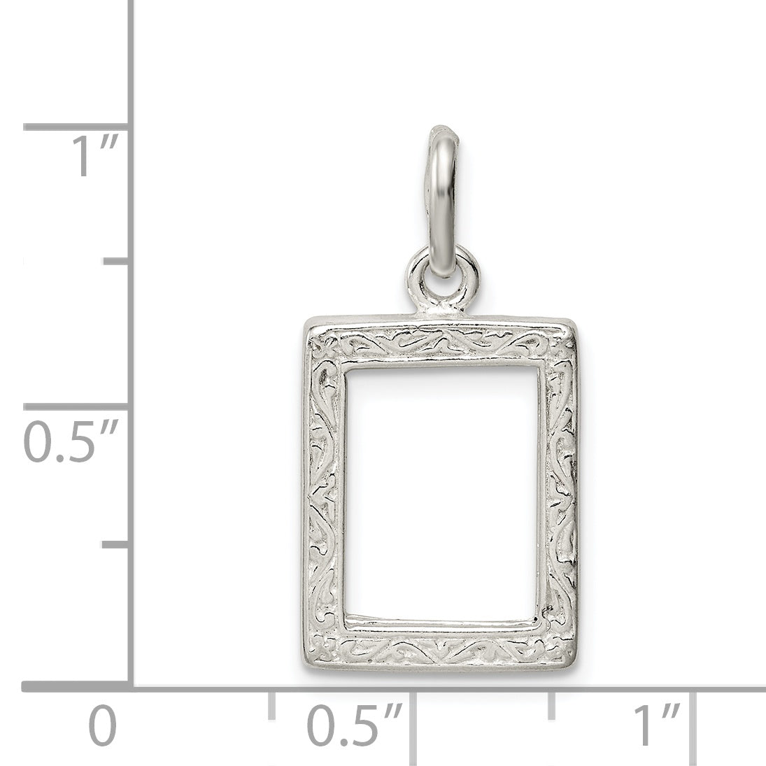 Sterling Silver Picture Frame Charm