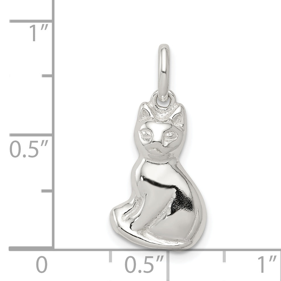 Sterling Silver Cat Charm