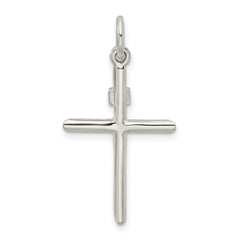 Sterling Silver 925 INRI Crucifix Pendant with Polished Solid Design