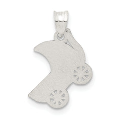 Sterling Silver Baby Buggy Charm