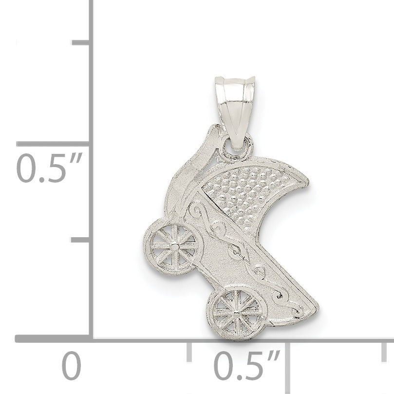 Sterling Silver Baby Buggy Charm