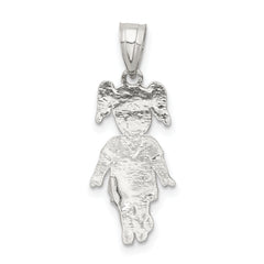 Sterling Silver Sports Soccer Player Girl Charm