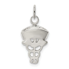 Sterling Silver 925 Nurse Symbol Charm with Polished Anti-Tarnish Finish