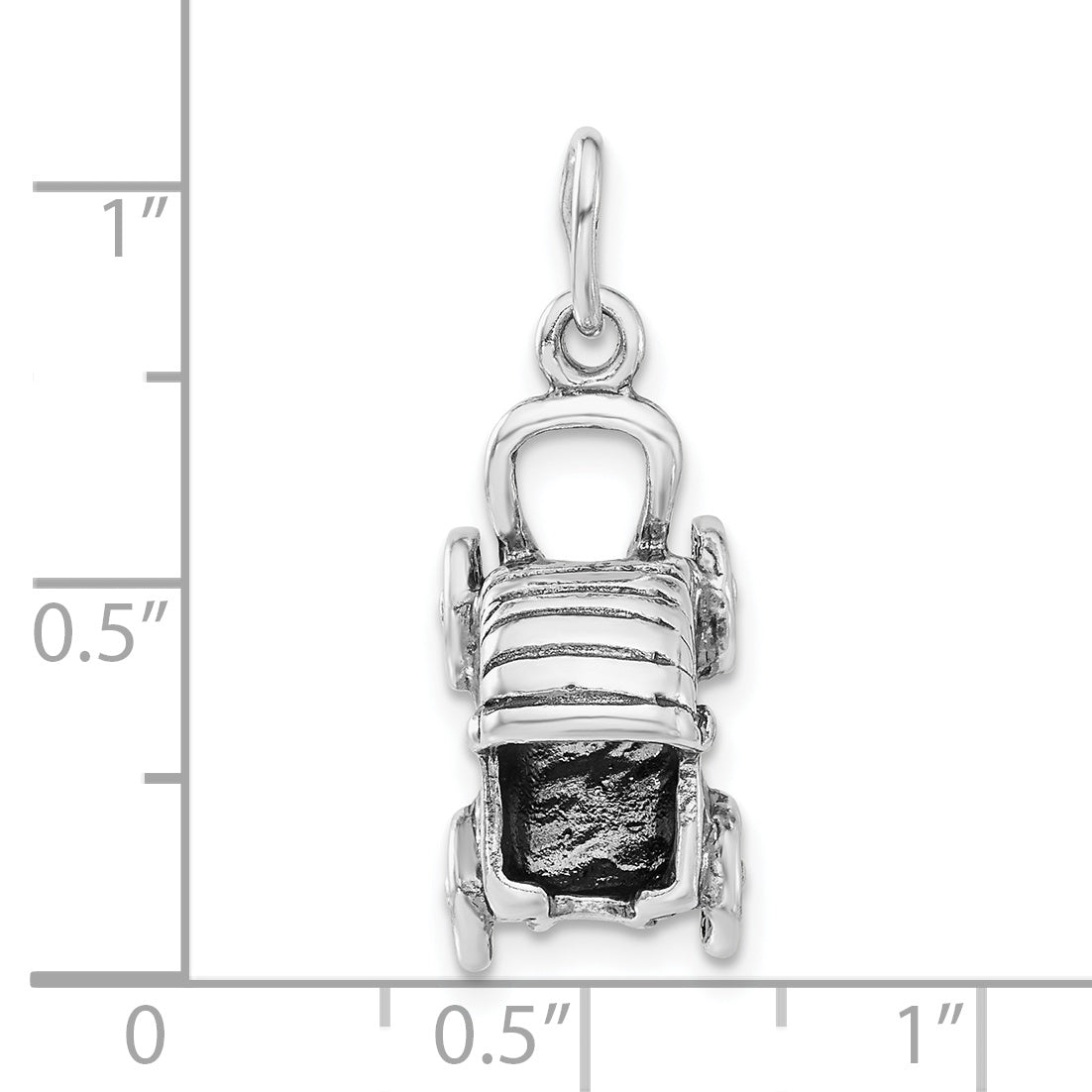 Sterling Silver Baby Buggy Charm