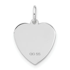 Sterling Silver To My Bridesmaid Heart Disc Charm