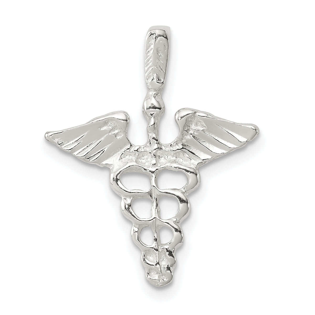 Sterling Silver Caduceus Charm