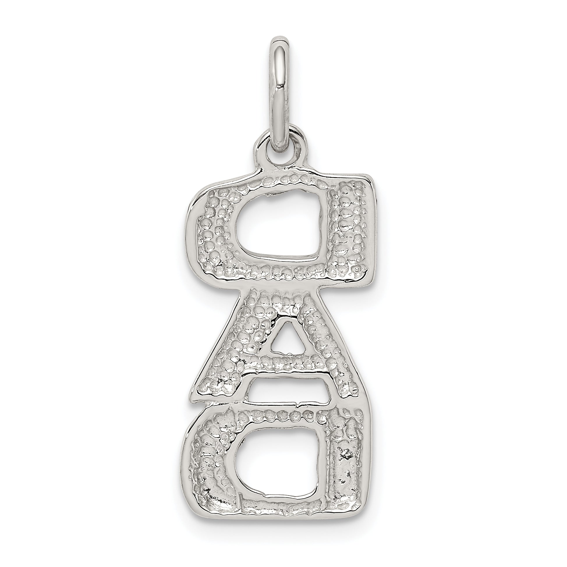 Sterling Silver DAD Charm