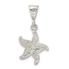 Sophia Jewelers Solid 925 Sterling Silver Polished Starfish Charm for Men