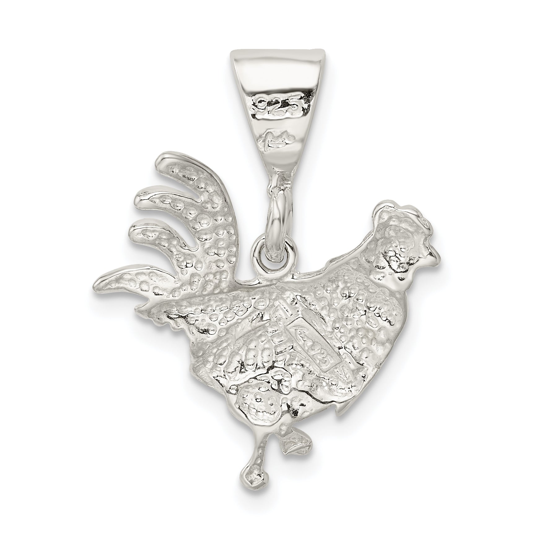 Sterling Silver Rooster Charm