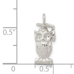 Sterling Silver Graduation Owl Charm