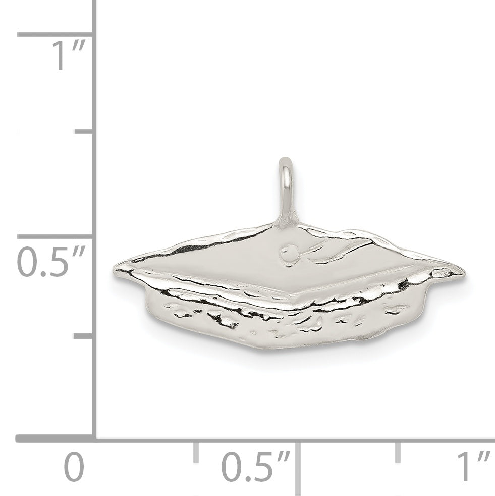 Sterling Silver Graduation Cap Charm