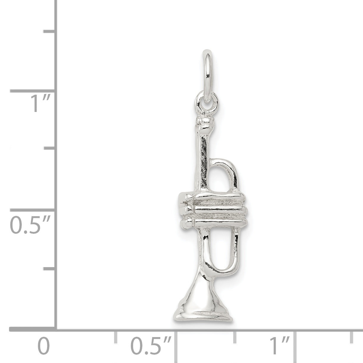 Sterling Silver Trumpet Charm