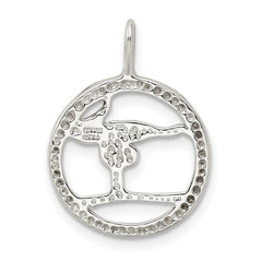 Sterling Silver Gymnastics Charm