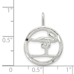 Sterling Silver Gymnastics Charm