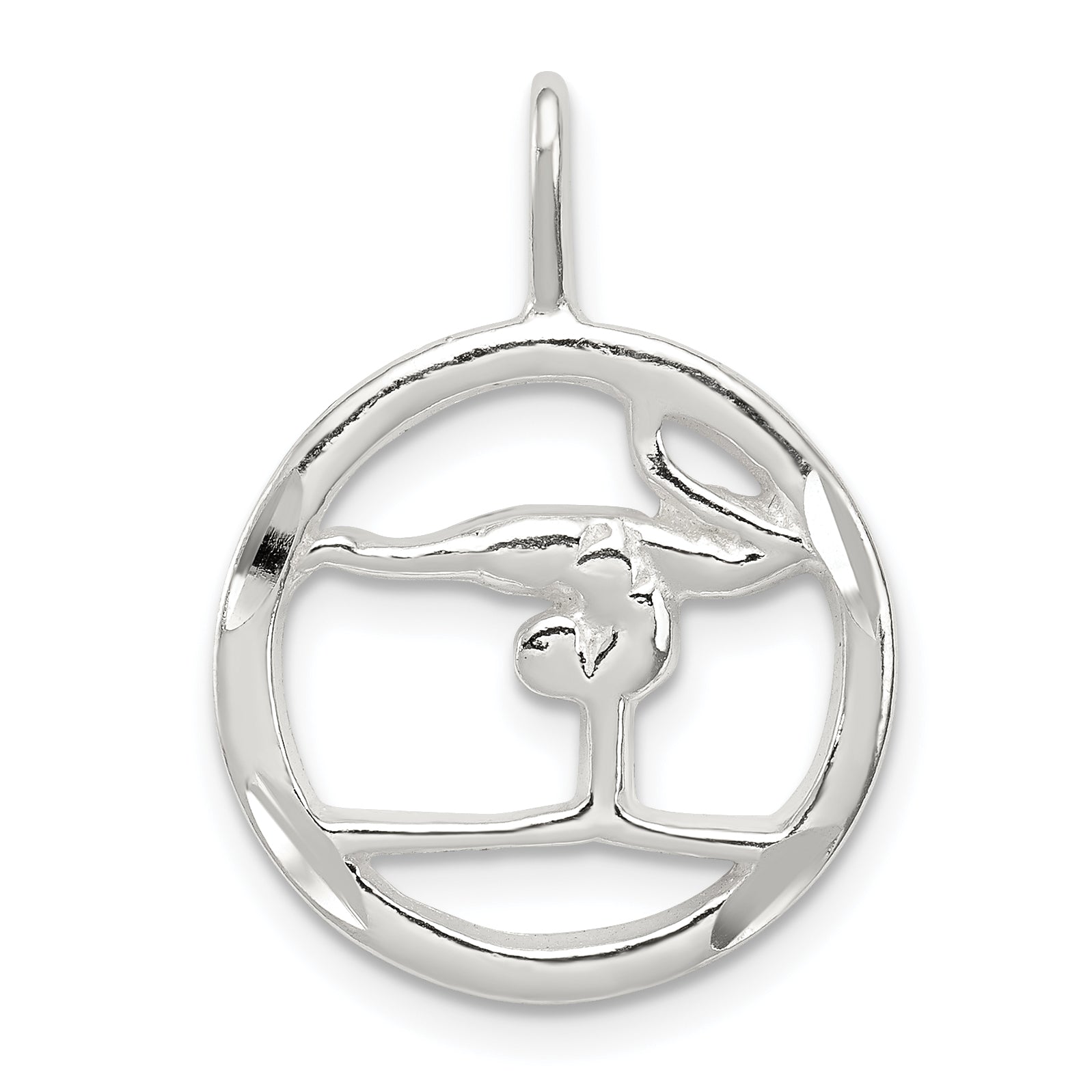 Sterling Silver Gymnastics Charm