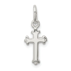 Sterling Silver Fleur De Lis Cross Charm