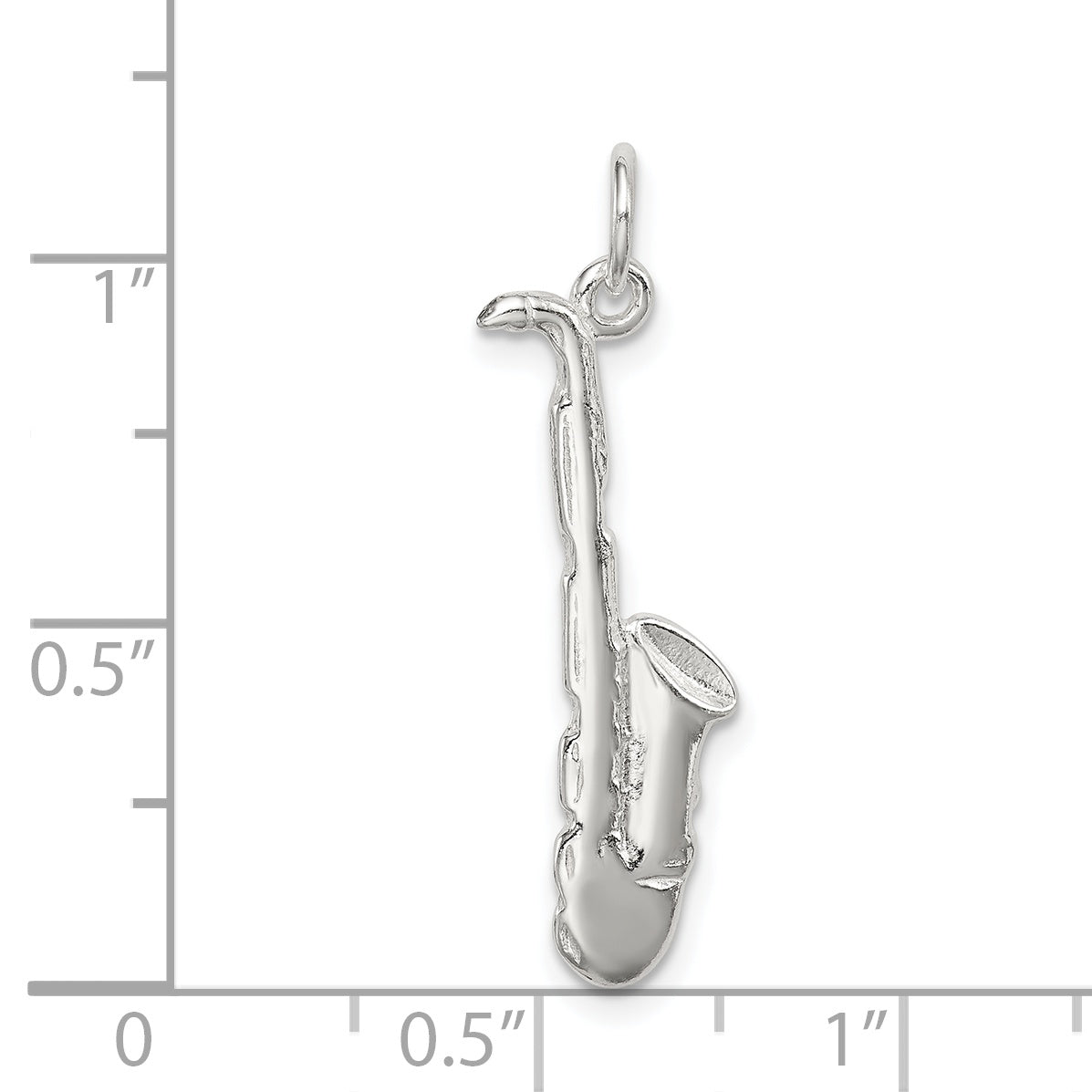 Sterling Silver Saxophone Charm