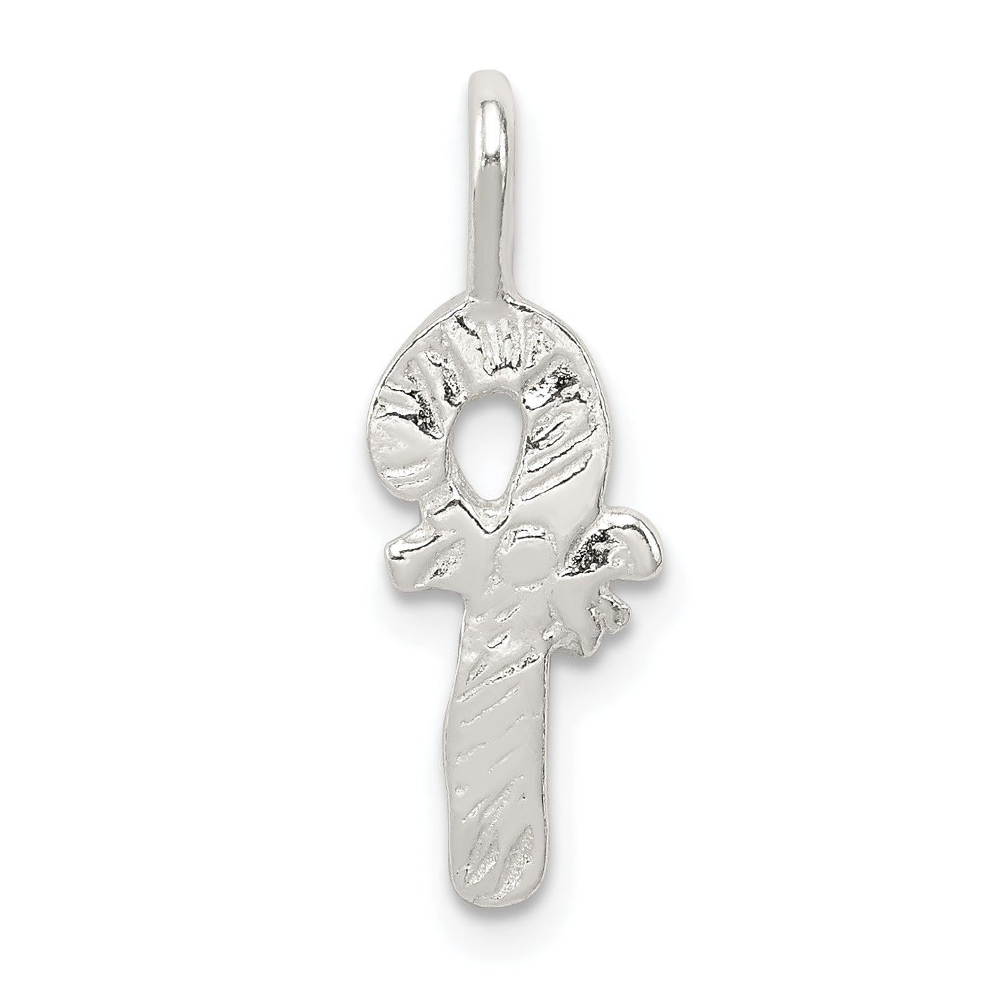 Sterling Silver Candy Cane Charm