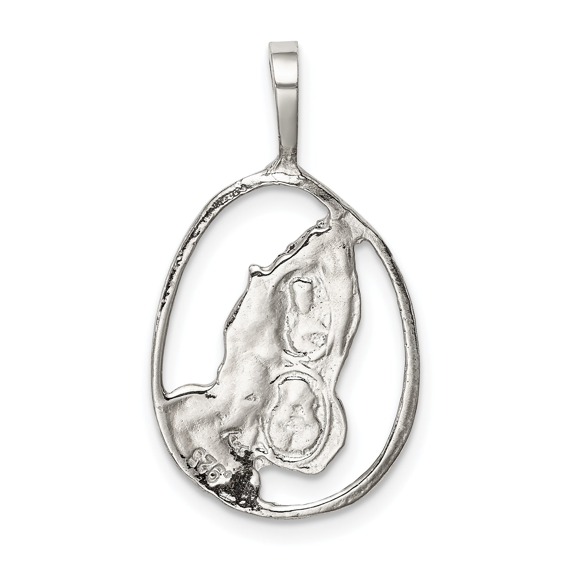 Sterling Silver Praying Hands Pendant