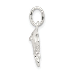 Sterling Silver 925 Dolphin Charm with Polished Anti-Tarnish Finish