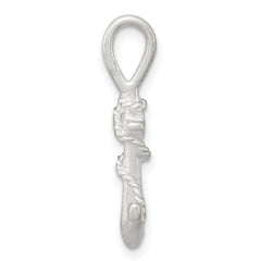 Men’s Polished 925 Sterling Silver Anchor Charm with Anti-Tarnish Finish