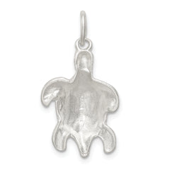 925 Sterling Silver Turtle Charm with Polished Finish and Anti-Tarnish Coating