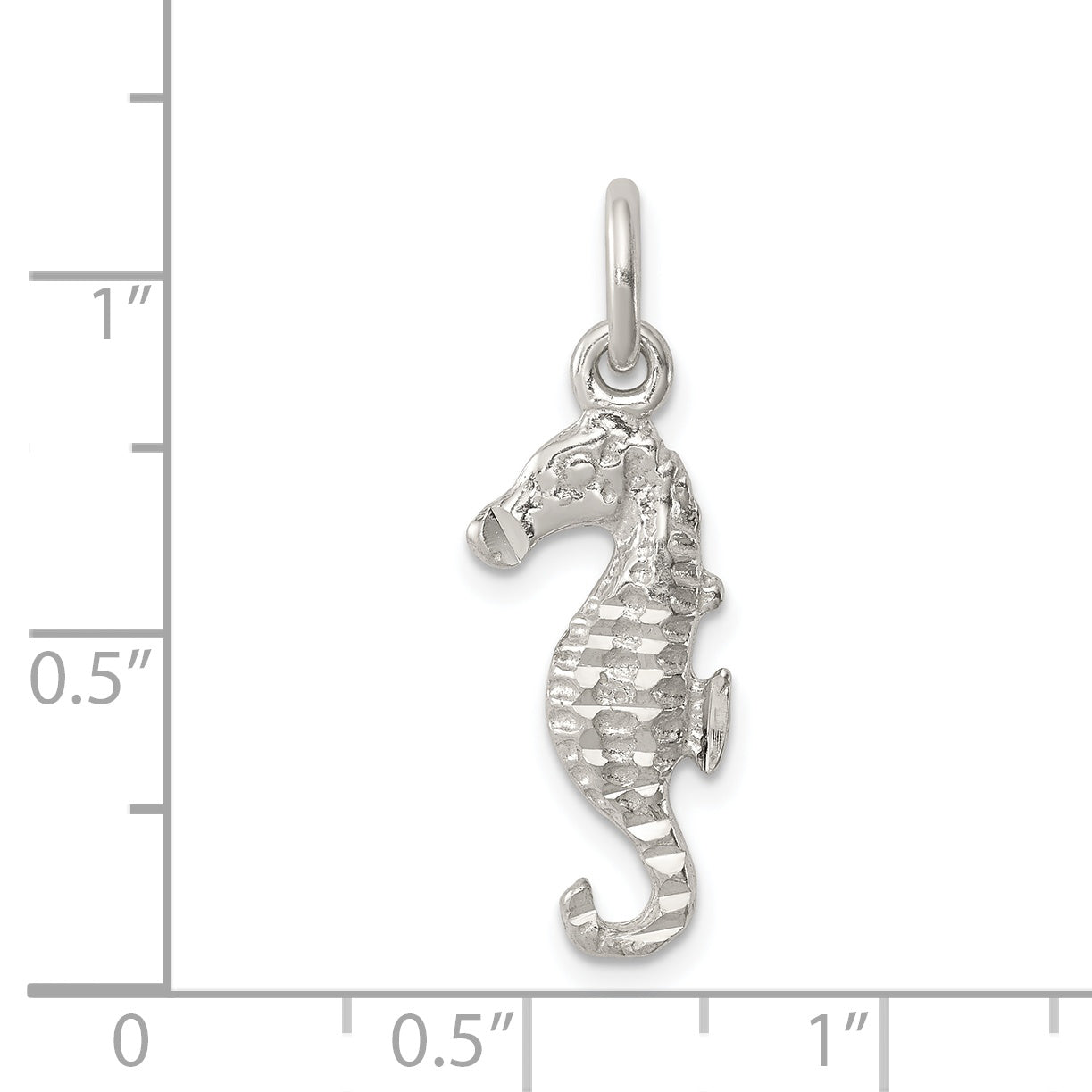 Sterling Silver Seahorse Charm