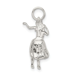 Sterling Silver Hula Dancer Charm