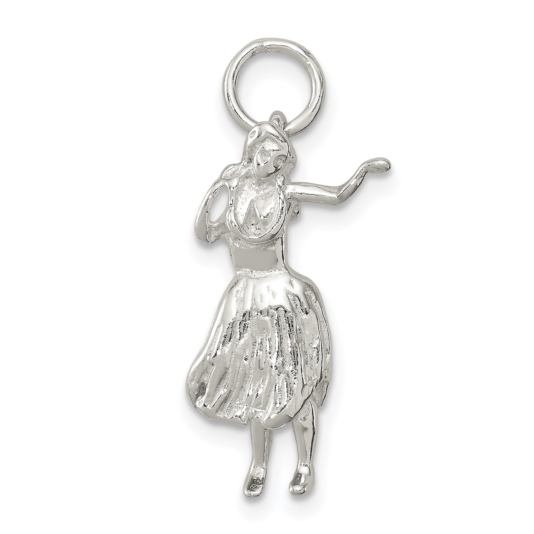 Sterling Silver Hula Dancer Charm