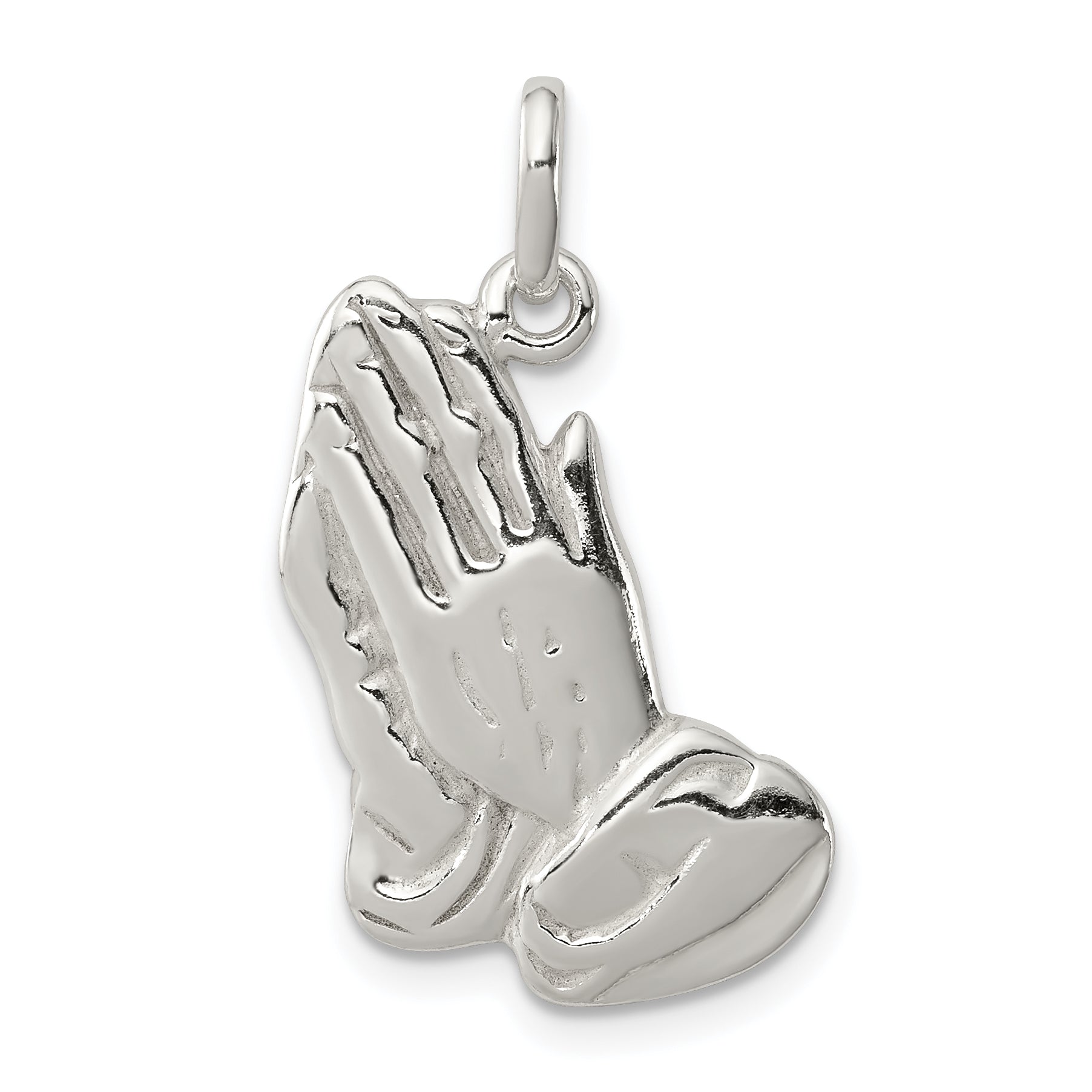 Sterling Silver Praying Hands Charm