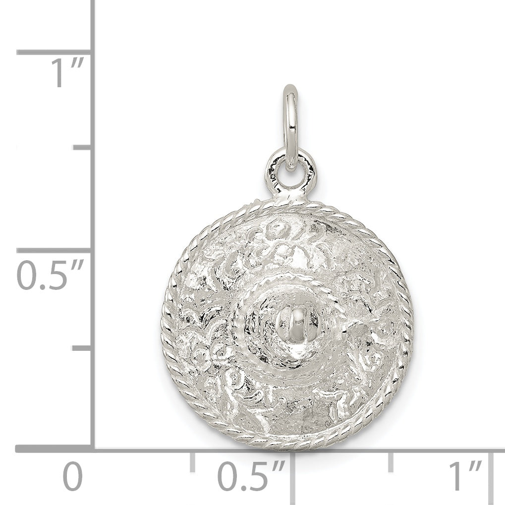 Sterling Silver Sombrero Charm