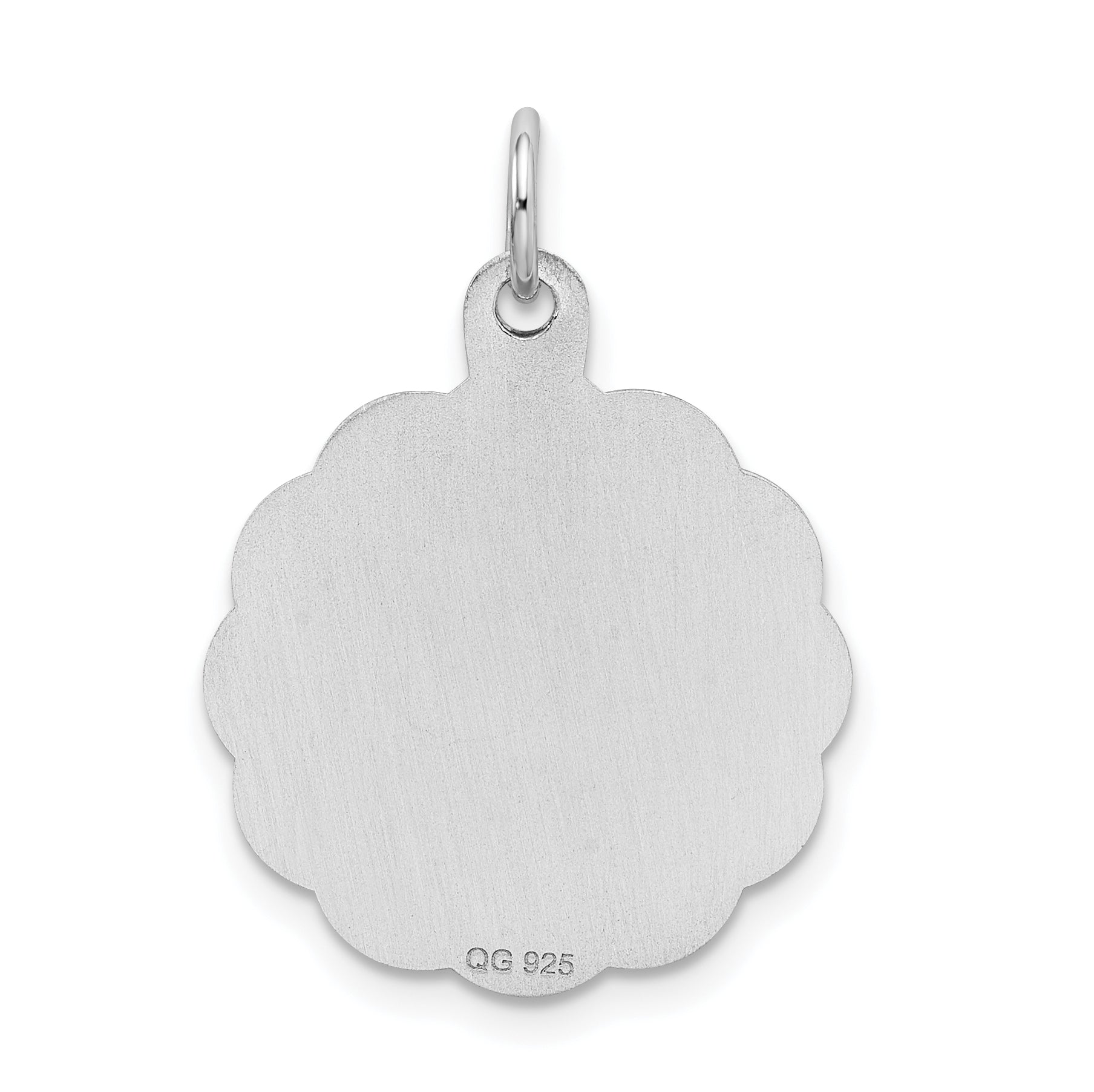 925 Sterling Silver Rhodium-Plated Graduation Charm Elegant Themed Design