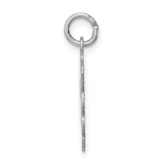 Sterling Silver Rhodium-plated Its a Girl Charm