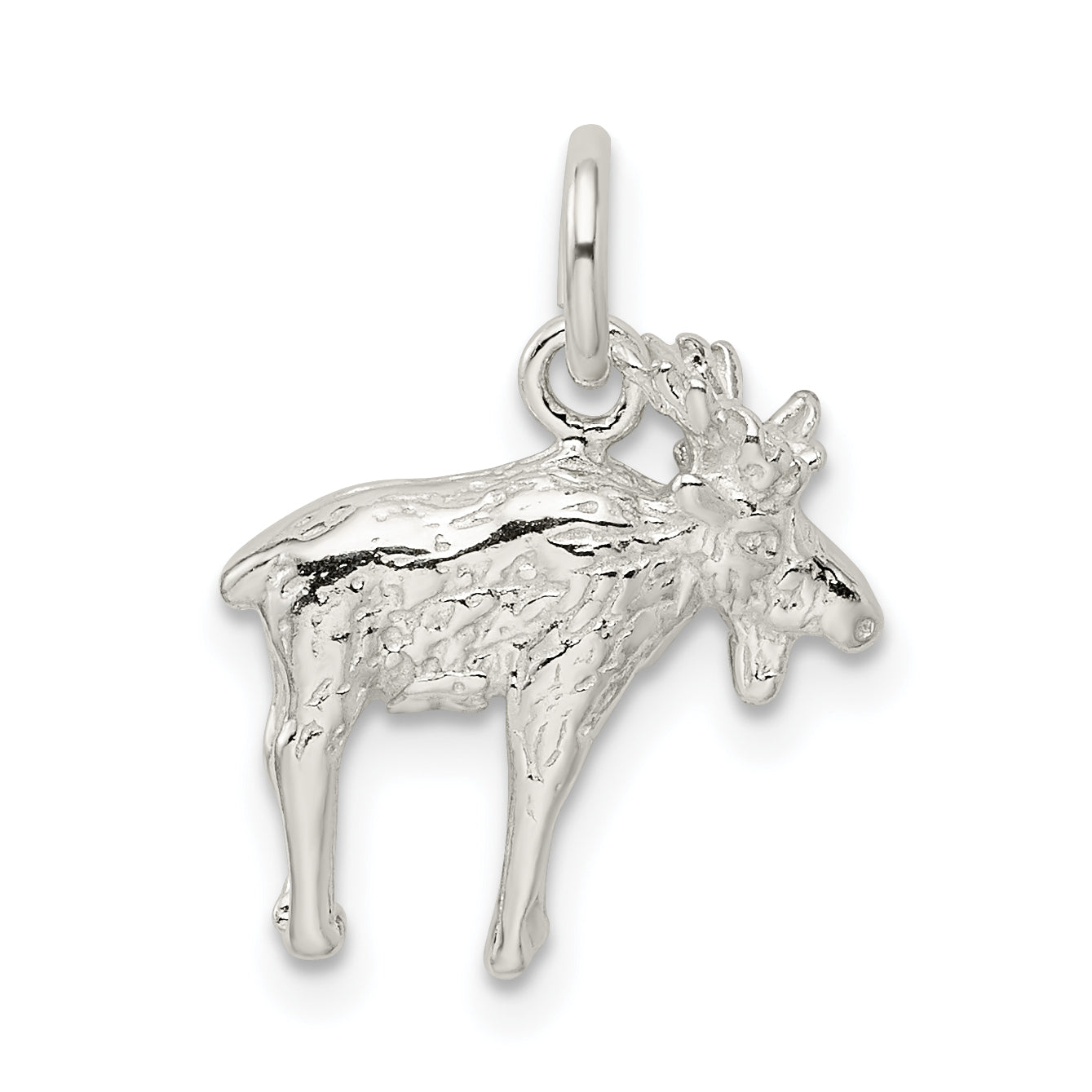 Sterling Silver 3-D Moose Charm