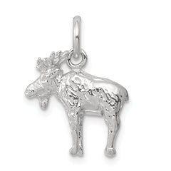 Sterling Silver 3-D Moose Charm