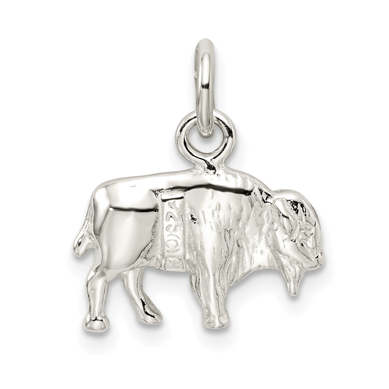 Sterling Silver 3-D Buffalo Charm