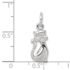 Sterling Silver Cat Charm